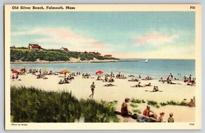 Postcard Old Silver Beach - Falmouth Massachusetts - Picture 1 of 2