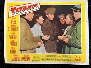TITANIC - Orig. 1953 Lobby Card #7 - Clifton Webb, Audrey Dalton & Robert Wagner - Foto 1 di 6