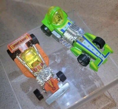 2 件老式 Hotwheels 压铸 1978 年绿色泡泡枪手和 1981 年橙色土地领主 — 第 1/4 张图片