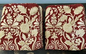 Croscill Classic Red & Gold King Size Shams Set Of 2 - Picture 1 of 16