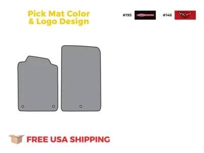 FITS 2001-2004 Chevrolet Corvette Z06 Floor Mat without Heel Pad 2pc Cutpile - Image 1 of 4
