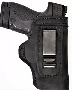 Pro Carry LT RH LH OWB IWB Leather Gun Holster For S&W Shield M 2.0 - Picture 1 of 4