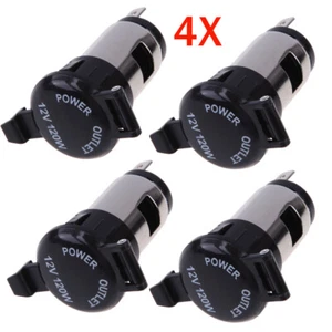 4PCS 12V 120W Cigarette Lighter Power Socket Plug Outlet for Car Motorcycle New - Picture 1 of 7