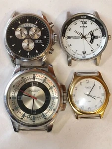 ESPRIT & OTHER 3 PIECE MIX LOT QUARTZ MEN'S NOT WORKING SERVICE RQD. SPARE PARTS - Picture 1 of 19
