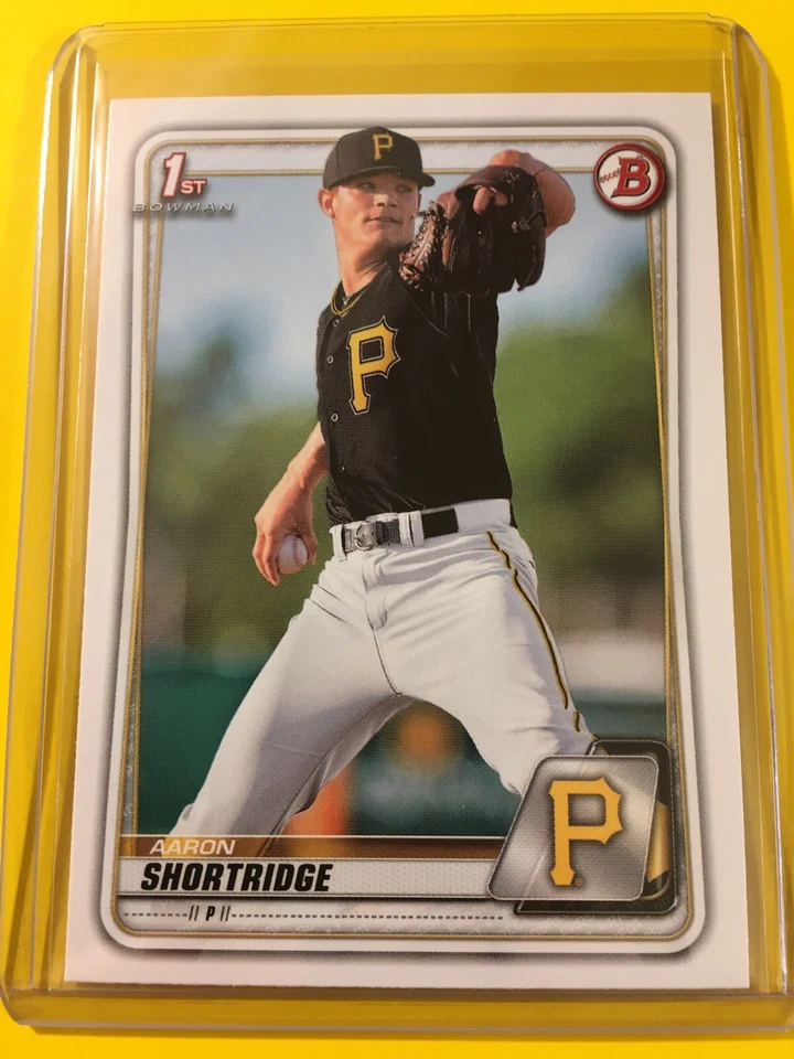 🔥🔥2020 Bowman AARON SHORTRIDGE 1st Bowman Paper Prospect #9 PIRATES - Image 1 of 2