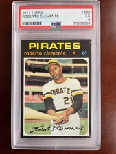 1971 Topps #630 Roberto Clemente PSA 5 EX Pittsburgh Pirates 9591