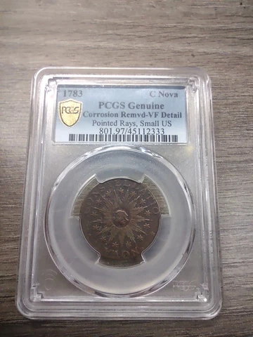 1783 NOVA CONSTELLATIO PCGS VF DETAILS POINTED RAYS SMALL US Cover