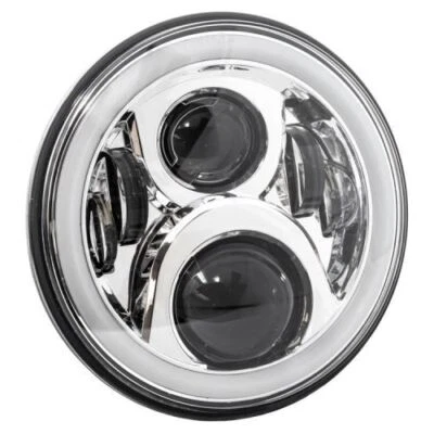 Faro LED halo completo Letric Lighting Co. LLC-ILHC-7DC 7" - cromado para indio Foto 1 de 3