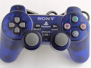 PS2 Sony Playstation 2 Dualshock 2 Analog Controller SCPH-10010 - Ocean Blue - Picture 1 of 6