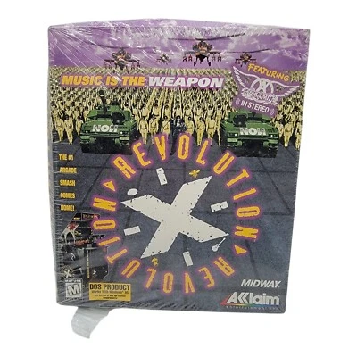 1995 REVOLUTION X CD-ROM Arcade Video Game Aerosmith Retro 90s NEW IN BOX - Image 1 of 4