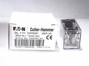 EATON D2PR2R1 DPDT POWER RELAY 12VDC COIL - 2 AVAILABLE - Picture 1 of 3