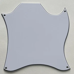 3 Ply White Pickguard Fit US Gibson SG Standard Blank Style Guitar Parts - Picture 1 of 6
