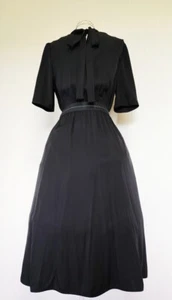 PRADA Logo Long Dress One-piece With Slip Black Size:38 Viscose Rayon - Picture 1 of 8