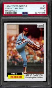 PSA 9 - 1984 Topps Nestle # 1 Steve Carlton Highlight Philadelphia Phillies HOF - Bild 1 von 2