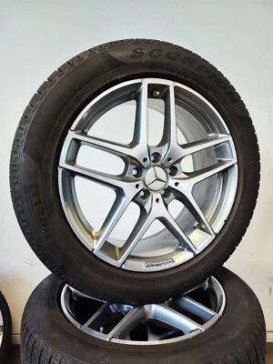 4 Winterreifen 235 55 R19 Mercedes GLC X253 W253 19" AMG Alufelgen Winterräder - Bild 1 von 4