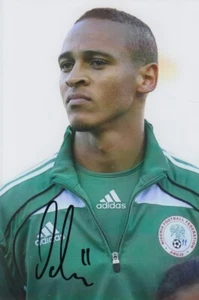 FOTO FIRMADA A MANO PETER ODEMWINGIE 6X4 - AUTÓGRAFO DE FÚTBOL - NIGERIA. - Imagen 1 de 1