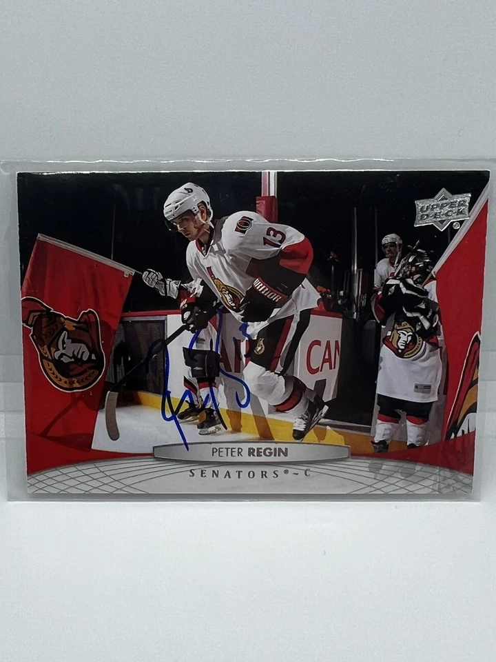 Peter Regin autographed Hockey Card (Ottawa Senators, SC) 2011 Upper Deck #72 - Image 1 of 1