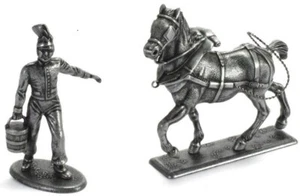 Figura Soldado Guerra Napoleónica Austerlitz metal Coracero y caballo 1/32 Atlas - Imagen 1 de 3