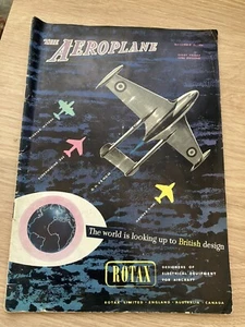 VINTAGE THE AEROPLANE MAGAZINE NOV 1950 AIRCRAFT EPHEMERA - Picture 1 of 9