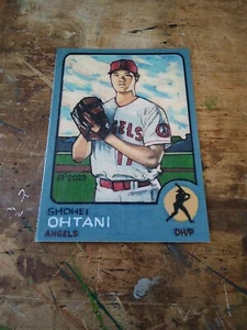 Baseball Art Card Print of Shohei Ohtani 2022, Limited Edition Of 500 - Picture 1 of 2