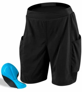 Aero Tech Women's USA MTB PADDED Cargo Short for Cycling - Picture 1 of 32