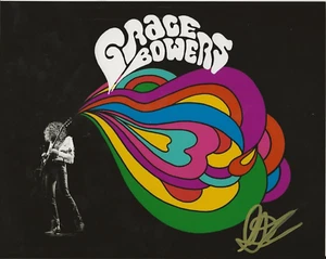 Grace Bowers REAL hand SIGNED Photo #1 COA Autographed Guitarist Wine on Venus - Picture 1 of 2