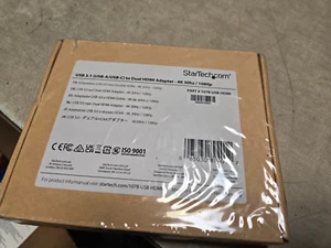 StarTech.com USB to Dual HDMI Adapter, USB A/C to 2x HDMI Displays [1x 4K30, 1x - Picture 1 of 2