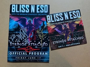 BLISS N ESO Strings Attached OZ HIP HOP 7" YELLOW SINGLE & SIGNED TOUR PROGRAM - Bild 1 von 1