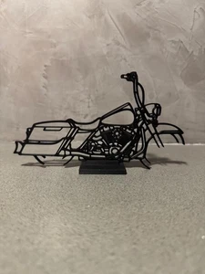 Moto stilizzata stampata in 3D - Harley Davidson Road King 2014 - Versione XL - Foto 1 di 2