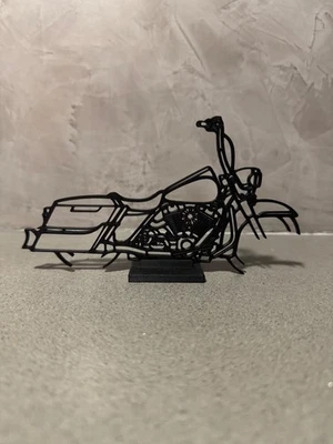 Moto stilizzata stampata in 3D - Harley Davidson Road King 2014 - Versione XL - Immagine 1 di 2