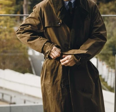 Barbour Whitley Trench Coat Beams Special Order Brown Cotton Polyester Size 36 - Image 1 of 4