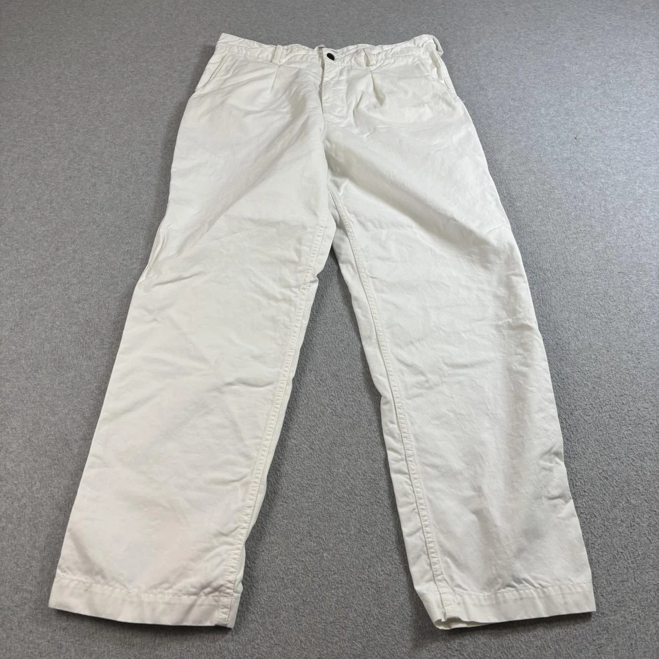 Knickerbocker NYC Hose Herren 36 weiß Plissee Chinohose Heritage Academia - Bild 1 von 4