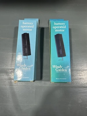 Paquete de 2 motores giratorios de viento - perfectos para adornos de jardín jardín ventoso NOS Foto 1 de 2