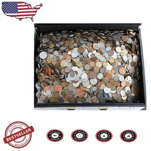 1/2 Lb World Coin Grab Bag 50+ Different Circulated Foreign Coins - Picture 1 of 2