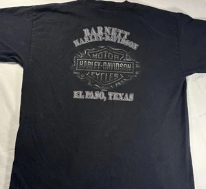 Vintage Y2K Harley-Davidson Tribal Skull T-Shirt Herren Large Schwarz Biker 2005 - Bild 1 von 12