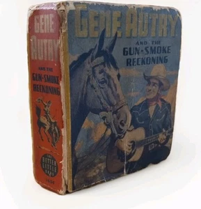Gene Autry Gun Smoke Reckoning Big Little Book Western Illustrated Whitman 1943 - Picture 1 of 1
