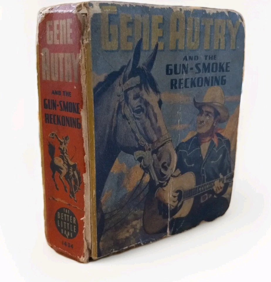 Gene Autry Gun Smoke Reckoning Big Little Book Western Illustrated Whitman 1943 Foto 1 de 1