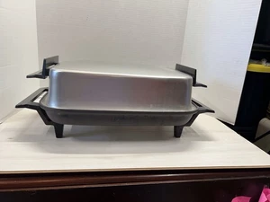 Vintage LEKTRO MAID 13669 West Bend Electric Skillet & Tray Works READ - Foto 1 di 6