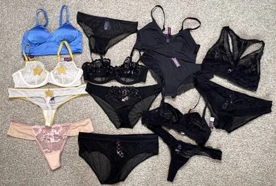 Adore Me NEW Lingerie Lot Bras Panties Matching Sets Large M - Image 1 of 4