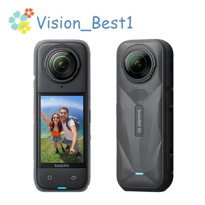 Insta360 X5 Action Camera 8K 30fps 360° Video Waterproof Invisible Selfie Black  - Image 1 of 4