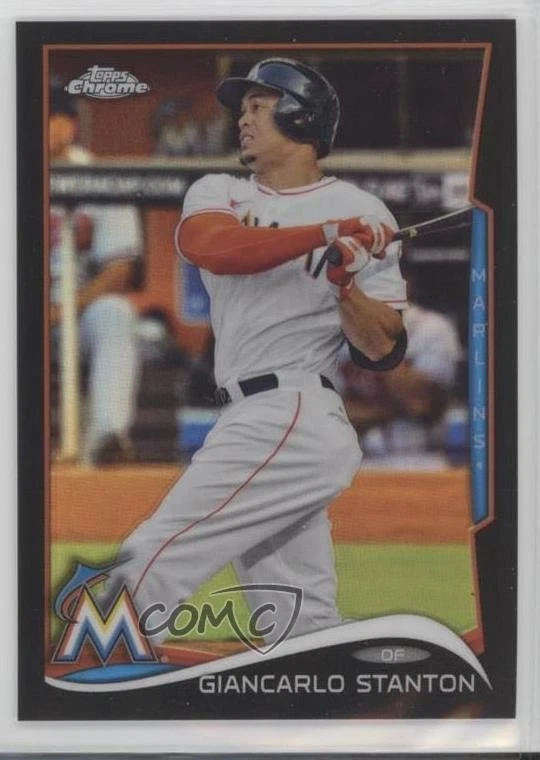 2014 Topps Chrome Black Refractor /100 Giancarlo Stanton #173 - Image 1 of 2