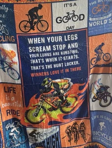 Motorcycle Motivation Blanket Multicolored - Picture 1 of 1