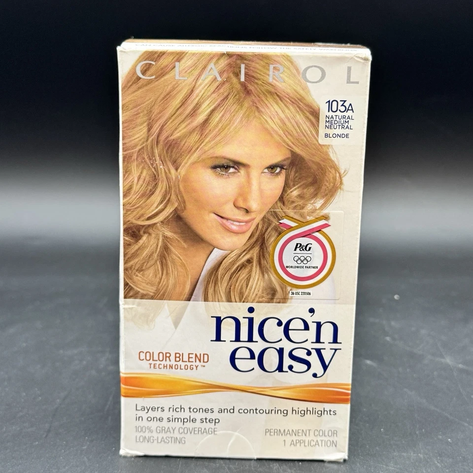 1 Clairol N Easy Natural Medium Neutral Blonde 103 a Permanent Color
