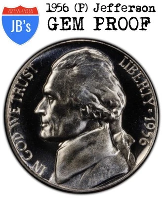 1956 (P) Jefferson Nickel GEM PROOF  *JB's Coins* - Image 1 of 4