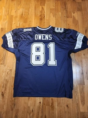 Auténtica camiseta de fútbol americano vintage Reebok NFL Dallas Cowboys Terrell Owens talla 52 Foto 1 de 4