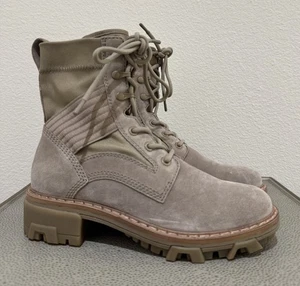RAG & BONE Shiloh Lace-Up Jungle Boots Suede Leather Combat Boots Sz 38 - Picture 1 of 21