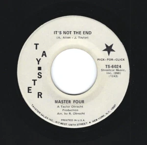SWEET/NORTHERN  SOUL  45  The Master Four  Tayster  6024  *promo* - Picture 1 of 2