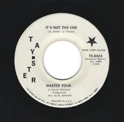 SWEET/NORTHERN  SOUL  45  The Master Four  Tayster  6024  *promo* - Image 1 of 2