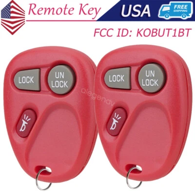 2 para 1999 2000 2001 GMC Sierra 1500 2500 3500 HD mando a distancia entrada sin llave llavero Foto 1 de 4