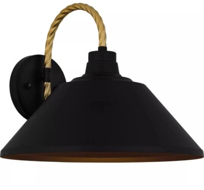 Outdoor Light Black And Gold - New In Box 12’ - Image 1 of 2